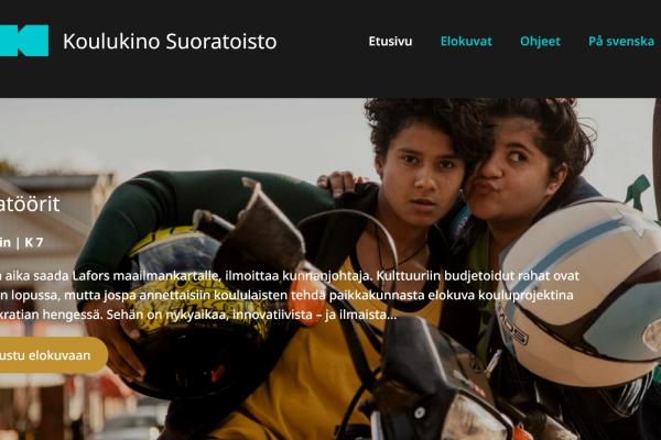 Koulukino Suoratoisto -palvelun etusivu