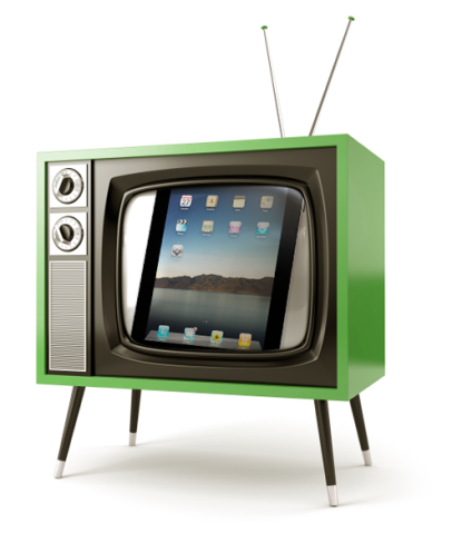 Kuva vihreästä putki-tv:stä