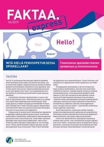 Julkaisun kansikuva - Faktaa Express 1A/2019