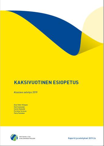 Kannen kuva: Kaksivuotinen esiopetus -julkaisu
