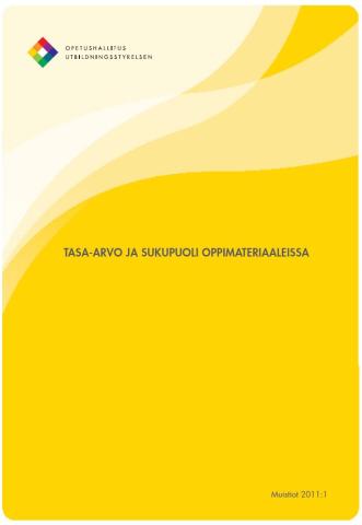 Kansikuva - Tasa-arvo ja sukupuoli oppimateriaaleissa
