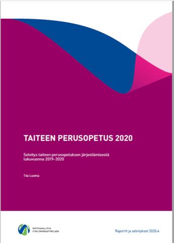 Kannen kuva: Taiteen perusopetus 2020