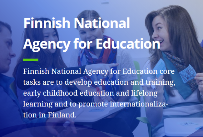 Kuva Finnish National Agency for Education verkkosivusta