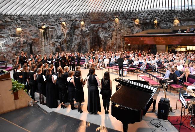 Kuorolaulajia Euro Choir 2018 -tapahtumassa 