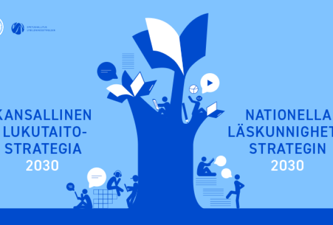 Kansallisen lukutaitostrategian kansikuva