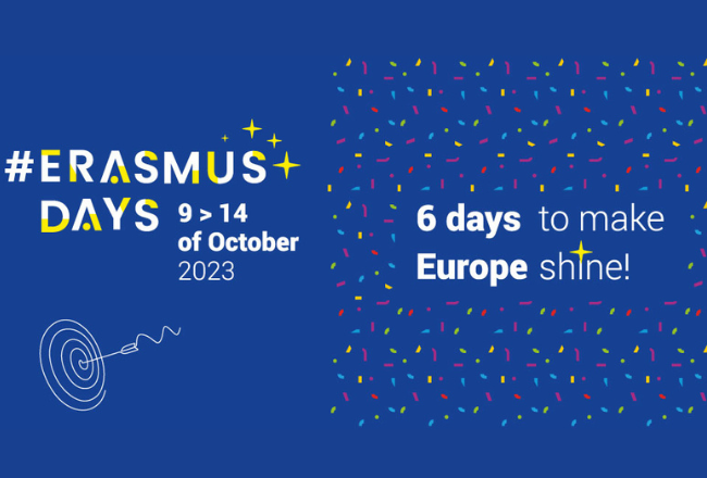 ErasmusDays 9.-14.2023, 6 days to make Europe shine.