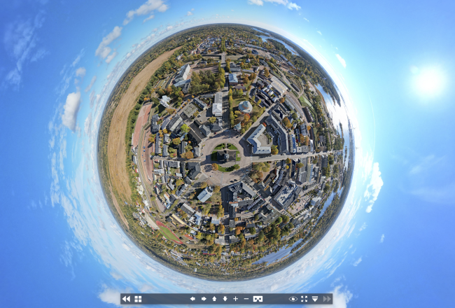 Littleplanet-perspektiivi Haminan kaupungista