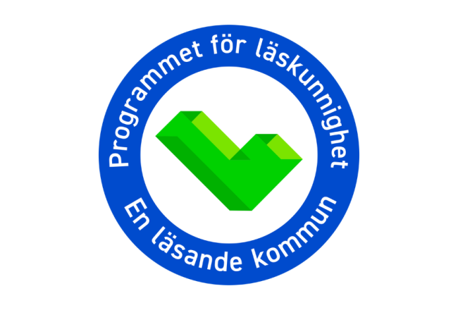 En läsande kommun-programmets logo