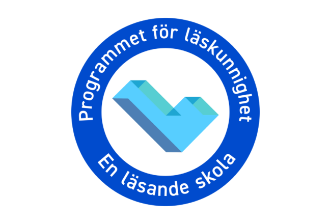 En läsande skola-programmets logo