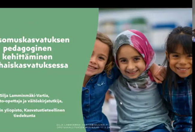 Otsikko katsomuskasvatuksen pedagoginen kehittäminen varhaiskasvatuksessa