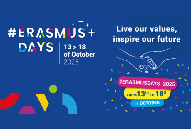 #ErasmusDays-teemapäiviä juhlitaan 13.-18.10.2025.