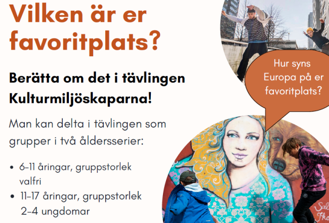 Kulttuuriympäristön tekijät-kilpailu 2025