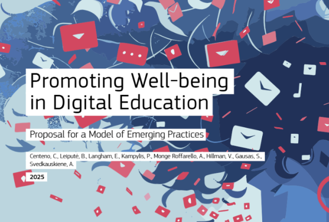Promoting well-being in digital education publication picture