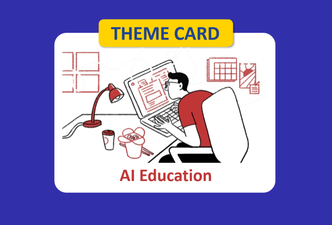Picture of Theme card on AI Education_decorative