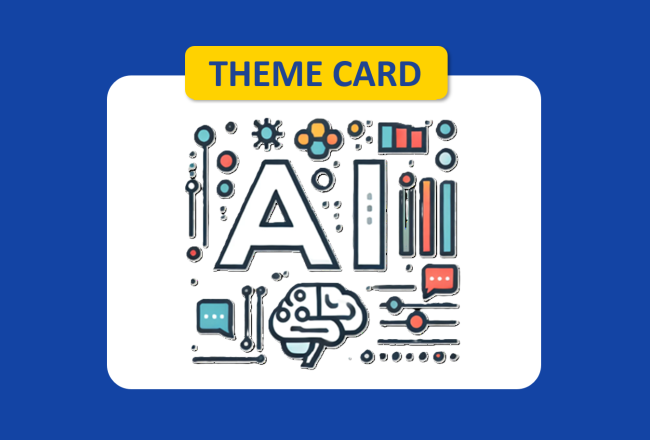 Picture of theme card on the topic of AI.