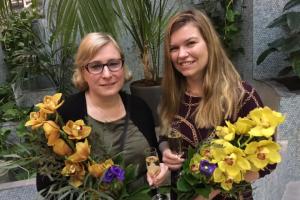 Christel Manninen and Anne Levón posing for the camera