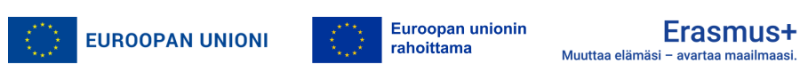 Euroopan unioni, Euroopan unionin rahoittama, Erasmus + logot