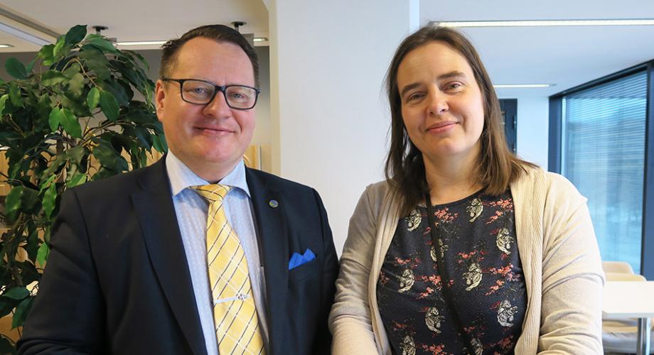 Petri Lehikoinen och Riia Palmqvist