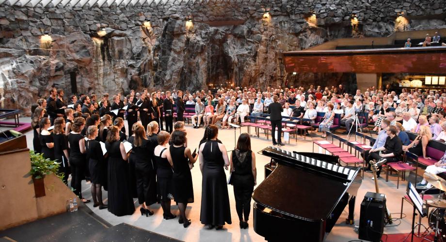 Kuorolaulajia Euro Choir 2018 -tapahtumassa 