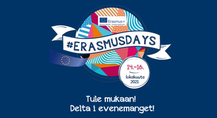 ErasmusDays-logo sekä teksti Tule mukaan!