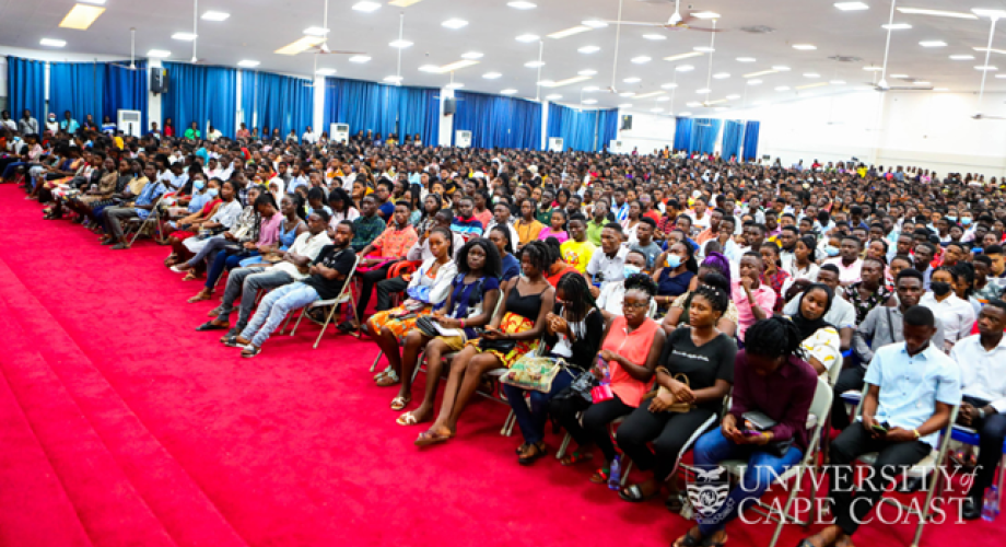 Cape Coast University studenter i Ghana