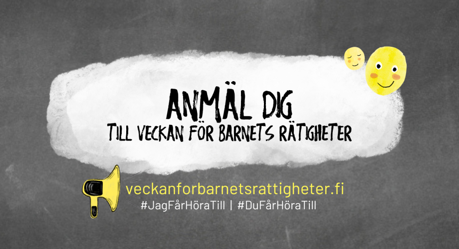 Anmäl dig till veckan för barnets rättigheter