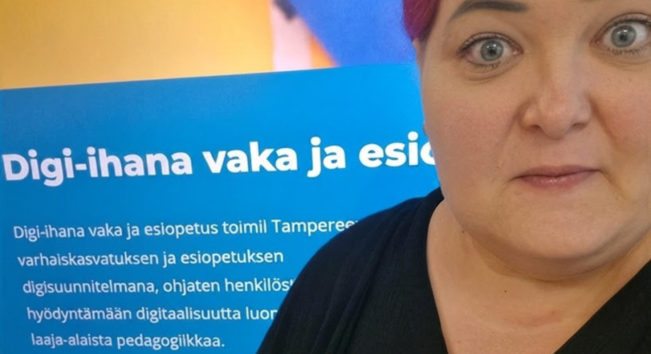 Kuvassa on koordinaattori Annika Väinä Tampereen kaupungilta
