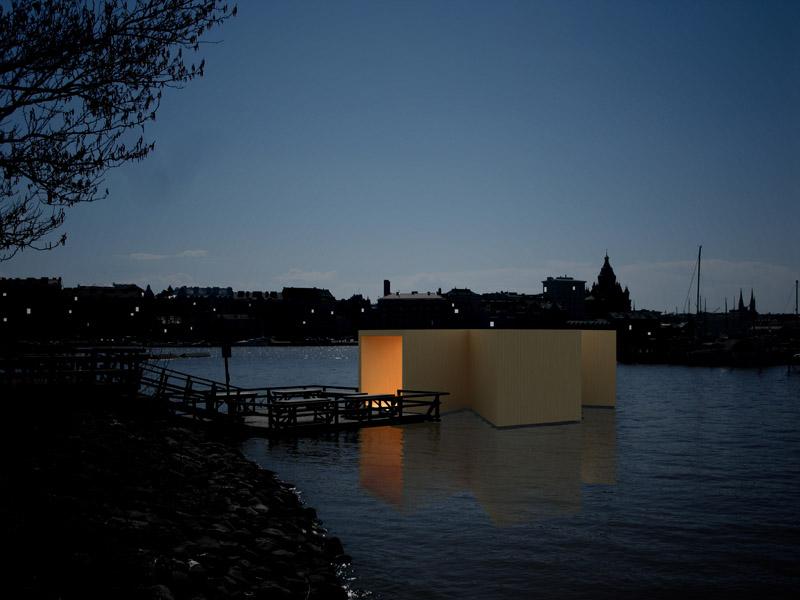 Arkkitehtitoimisto Avanto Arkkitehtien suunnitelma "Mattolaituri", Helsinki, 2011.