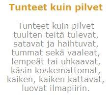 Vain Tunteesta Tunteeseen -ohjaajan oppaan käyttöön Tunteet kuin pilvet