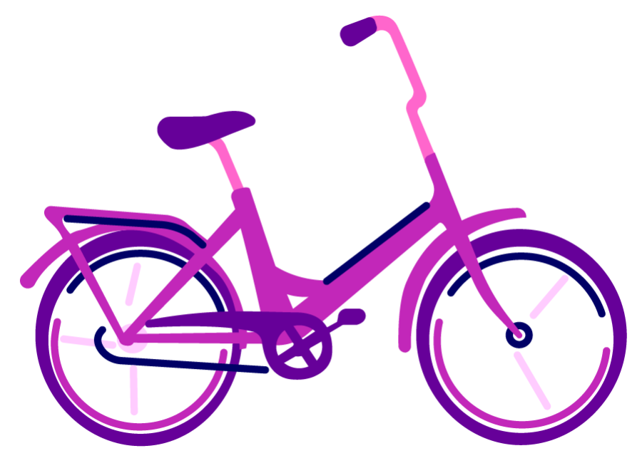 Purppurainen polkupyörä