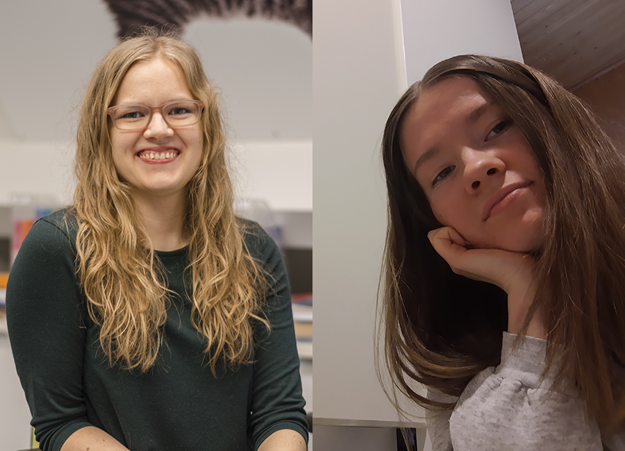 På vänster Sohvi Silius och på höger Noora Koukkari. 