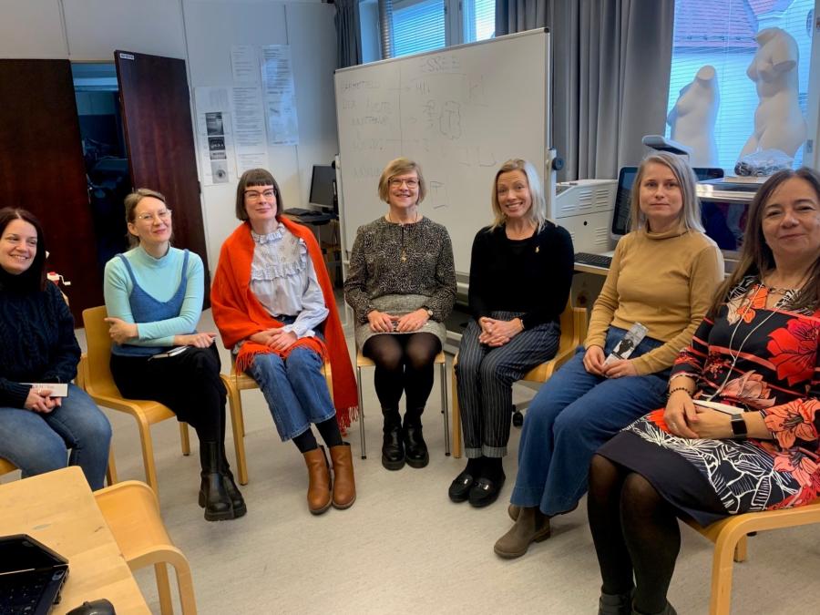 TRACtion-hankkeen tutkimusryhmäläisiä Helsingin yliopistolla