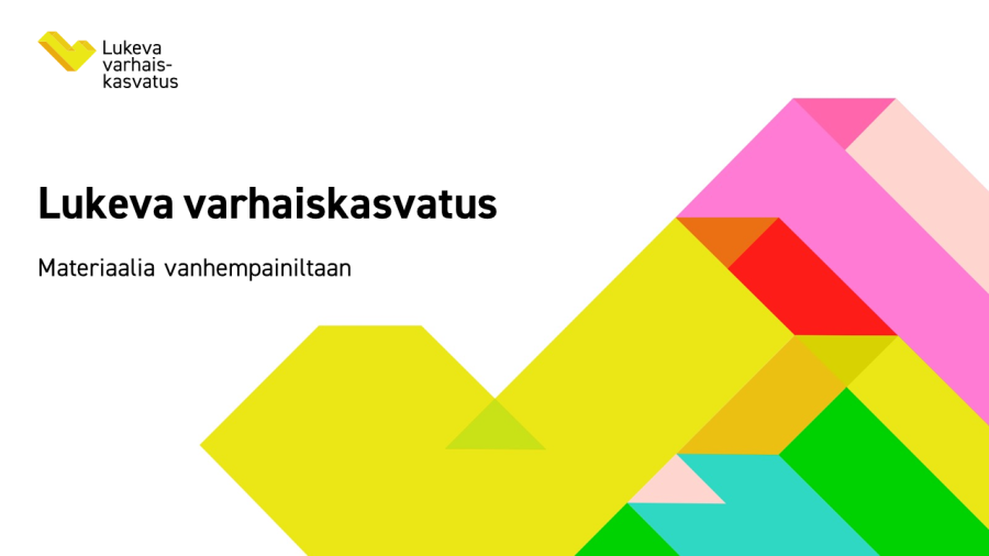 Lukeva varhaiskasvatus -diasarjan kansikuva; diat ohessa