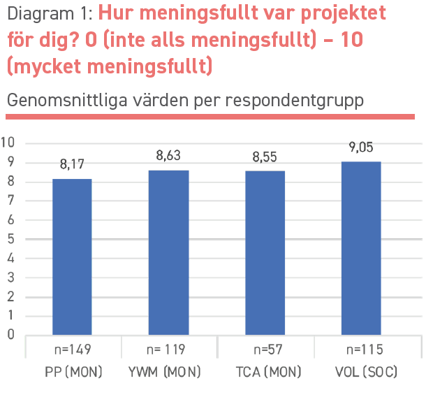 Hur meninsfullt var projektet för dig? 0 (inte alls meningsfullt) - 10 (mycket meningsfullt)