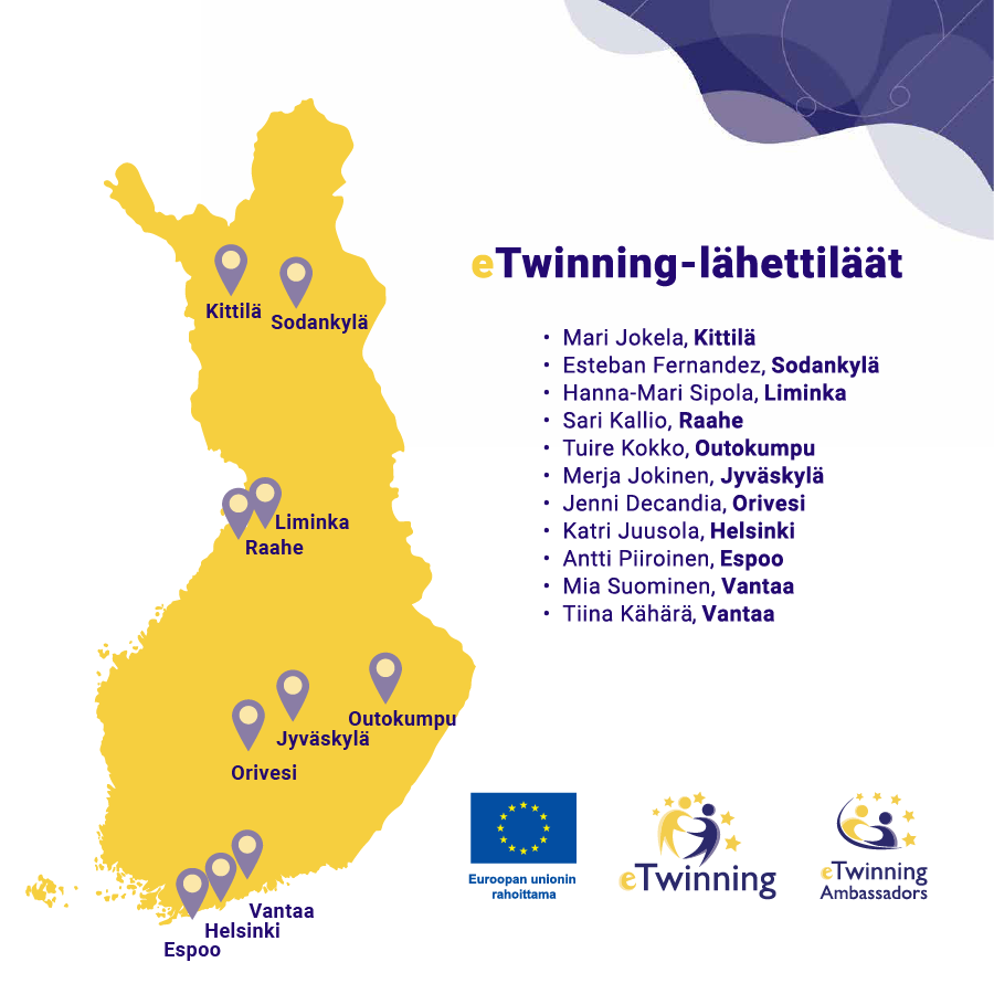 Suomalaiset eTwinning-lähettiläät 1.3.2026-31.12.2027