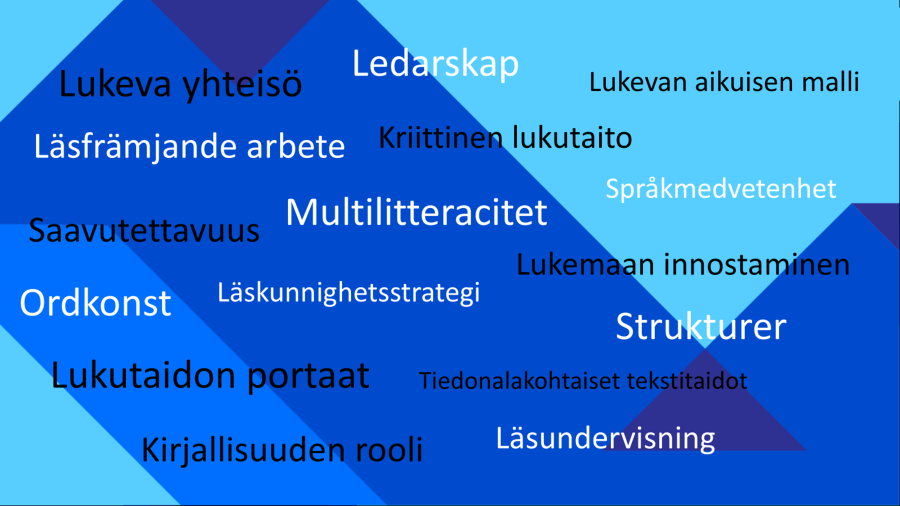 Nyckelbegrepp för läsfrämjande arbete