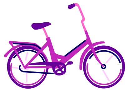 Purppurainen polkupyörä