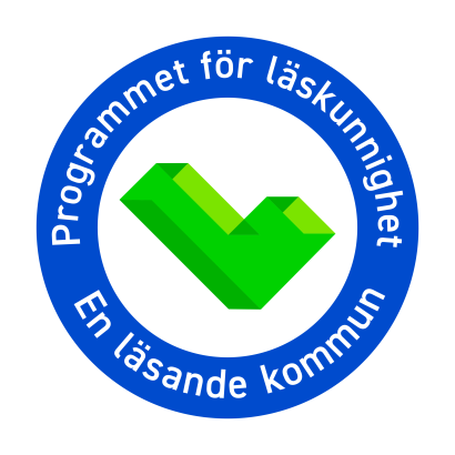 En läsande kommun-programmets logo