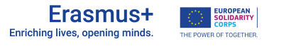 Erasmus+ and European Solidarity Corps logos