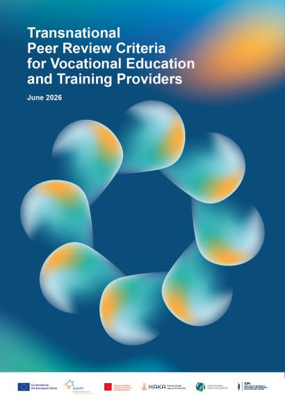 EQAVET - Transnational Peer Review Criteria for VET providers, Cover