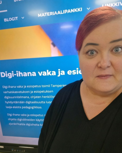 Kuvassa on koordinaattori Annika Väinä Tampereen kaupungilta